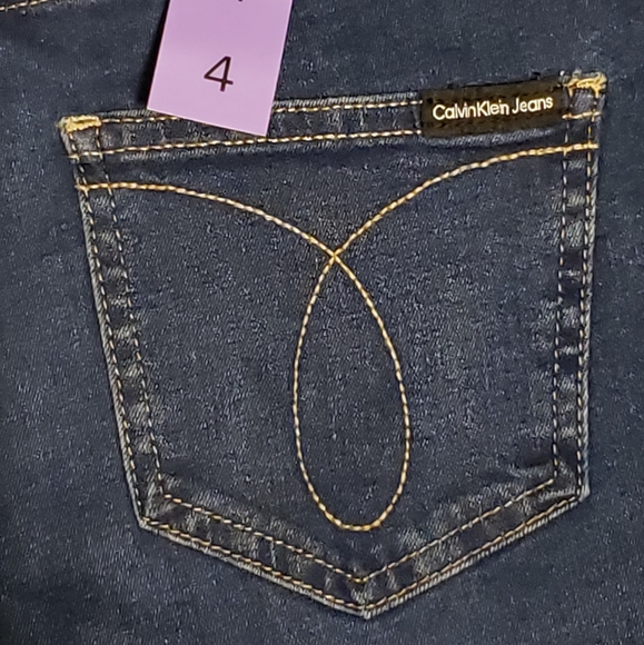 NWT Calvin Klein Jeans Ladies' High Rise Malibu Blue Skinny Jeans Size 4 - Picture 7 of 12
